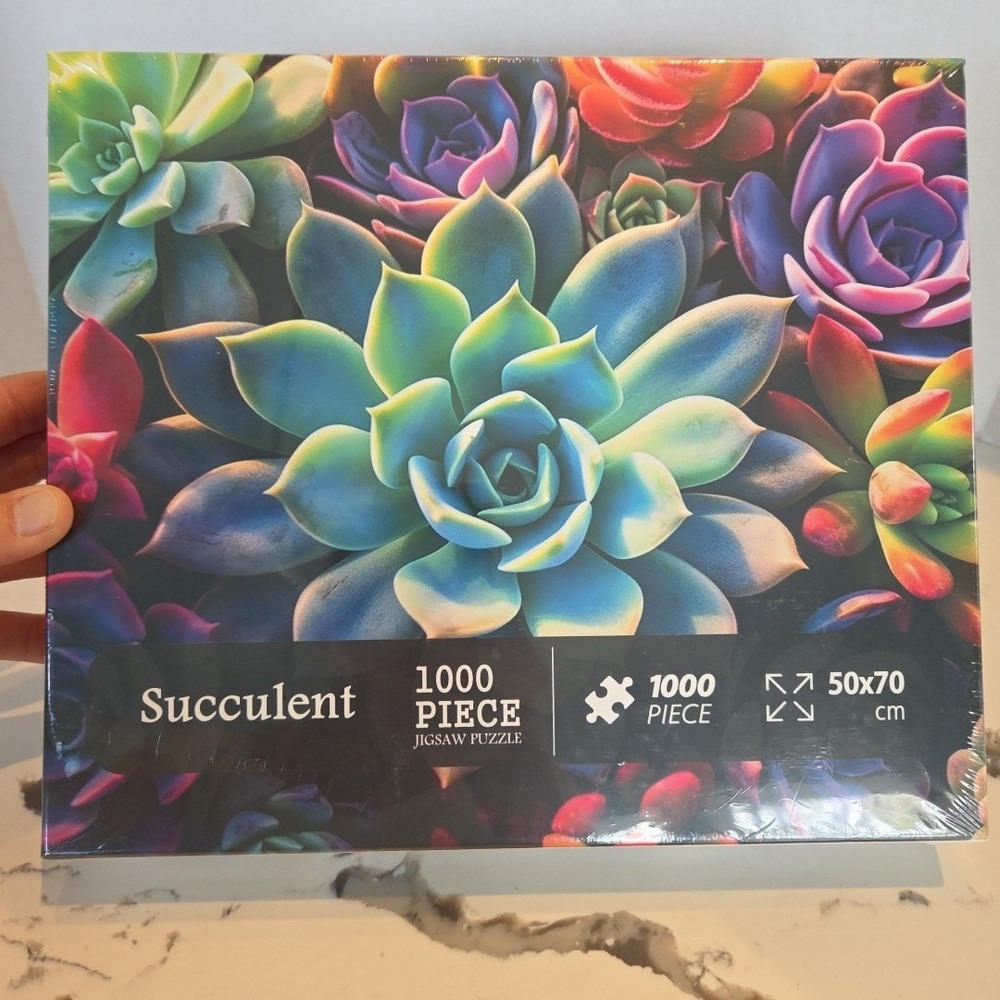 Succulent 1000 Piece Jigsaw Puzzle 50x70 New In Box